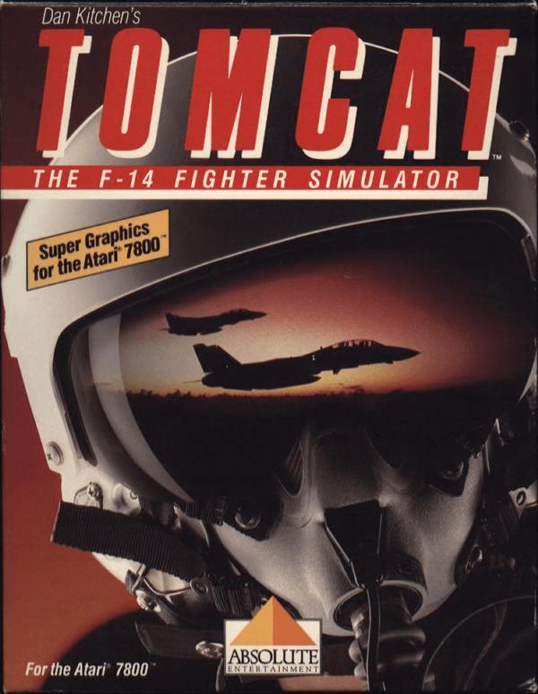Tomcat F-14 Flight Simulator box art for Atari 7800